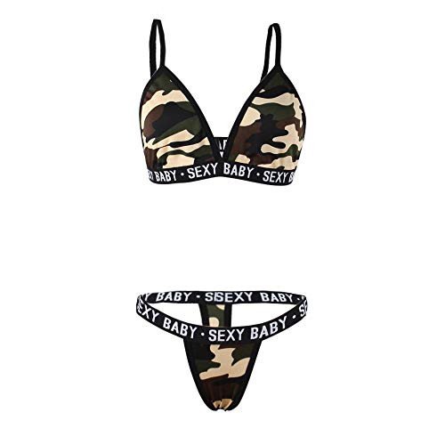 Sexy Lingerie for Women Strappy Lace Bra and Panty Set Slutty Lingerie Babydoll Bodysuit 2 Piece Outfits Army Green Sexy Lingerie for Women Strappy Lace Bra and Panty Set Slutty Lingerie Babydoll Bodysuit 2 Piece Outfits Army Green