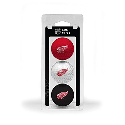 Team Golf NHL Detroit Red Wings Regulation Size Golf Balls, 3 Pack, Full Color Durable Team Imprint