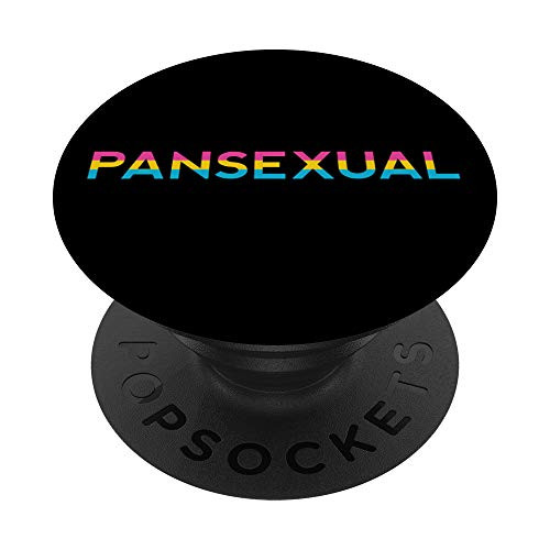 Pansexual Flag Pride Demi LGBT Nonbinary Gender LBGTQIA Pan PopSockets PopGrip: Swappable Grip for Phones  and  Tablets