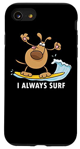 iPhone SE (2020) / 7 / 8 Cute Dog Surf Owner Animal Lover Surfboarder Wakeboard Gift Case