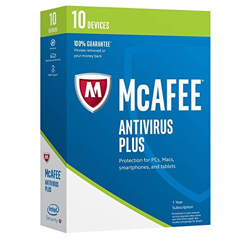 McAfee MAV17ETG0RAA 2017 AntiVirus 10 Device (PC)
