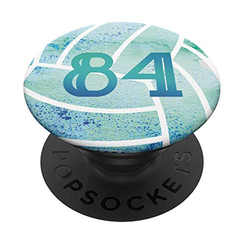84 Volleyball Turquoise Number Design 84 PopSockets PopGrip: Swappable Grip for Phones and Tablets 84 Volleyball Turquoise Number Design 84 PopSockets PopGrip: Swappable Grip for Phones and Tablets