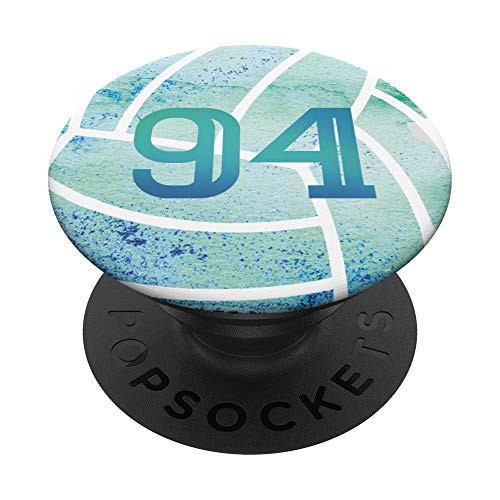 94 Volleyball Turquoise Number Design 94 PopSockets PopGrip: Swappable Grip for Phones and Tablets 94 Volleyball Turquoise Number Design 94 PopSockets PopGrip: Swappable Grip for Phones and Tablets