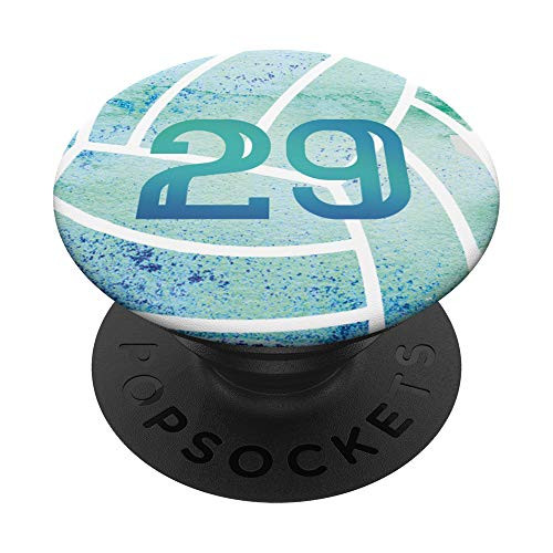 29 Volleyball Turquoise Number Design 29 PopSockets PopGrip: Swappable Grip for Phones and Tablets 29 Volleyball Turquoise Number Design 29 PopSockets PopGrip: Swappable Grip for Phones and Tablets