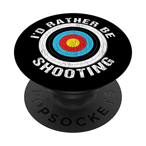 Vintage Archery Quote - I'd Rather Be Shooting PopSockets PopGrip: Swappable Grip for Phones  and  Tablets
