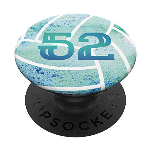 52 Volleyball Turquoise Number Design 52 PopSockets PopGrip: Swappable Grip for Phones and Tablets 52 Volleyball Turquoise Number Design 52 PopSockets PopGrip: Swappable Grip for Phones and Tablets