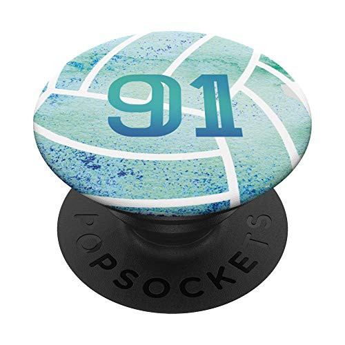 91 Volleyball Turquoise Number Design 91 PopSockets PopGrip: Swappable Grip for Phones and Tablets 91 Volleyball Turquoise Number Design 91 PopSockets PopGrip: Swappable Grip for Phones and Tablets