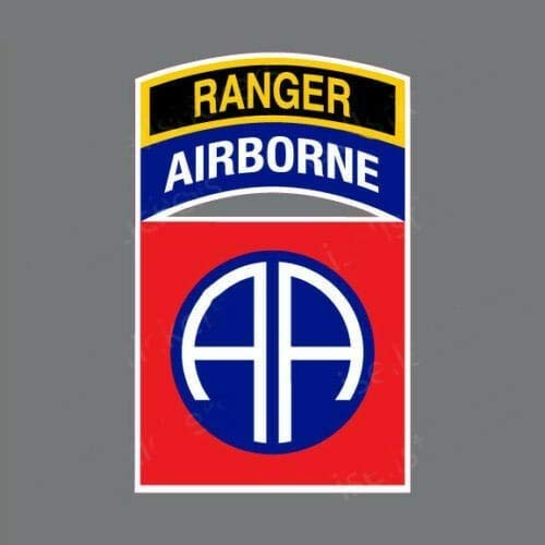 Sticker 82nd Airborne Ranger Army Fort Bragg Decal United States Army Military for Car Truck Window Laptop Bumper US Flag 3,1?5 in
