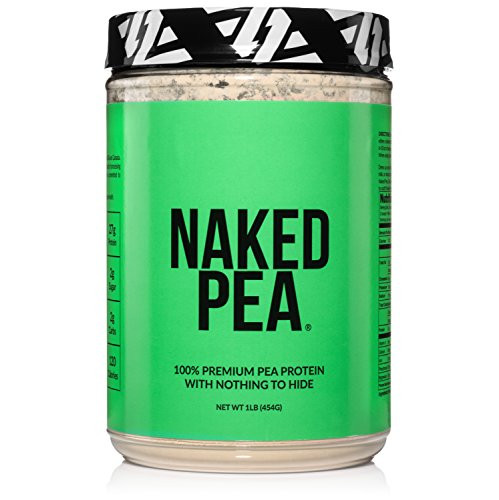 Naked Pea 1LB Pea Protein Isolate from North American Farms - Plant Based, Vegetarian  and  Vegan Protein. Easy to Digest - Speeds Muscle Recovery - Non-GMO- Lactose, Soy and Gluten Free - 15 Servings