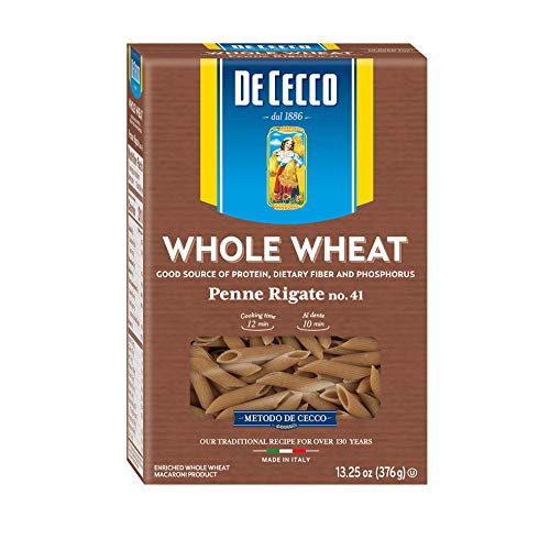 De Cecco Penne Rigate Whole Wheat, 13.25 oz