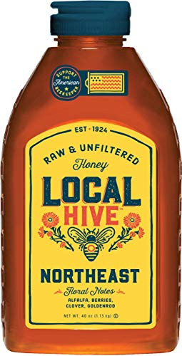 Local Hive, Raw Honey, Pure and Unfiltered, Local Northeast Beekeepers, 40.0 Ounce