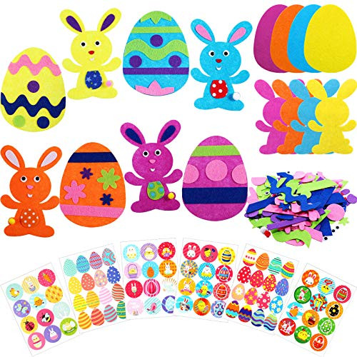 22 Pieces Foam Easter Egg and Bunny Magnet Craft Kit, Easter Egg Bunnies Foam Shaped Self-Adhesive Easter Egg Rabbit Decorative Crafts Easter Egg Sticker for Boys Girls Toys, Fun Home Activities 22 Pieces Foam Easter Egg and Bunny Magnet Craft Kit, Easter Egg Bunnies Foam Shaped Self-Adhesive Easter Egg Rabbit Decorative Crafts Easter Egg Sticker for Boys Girls Toys, Fun Home Activities