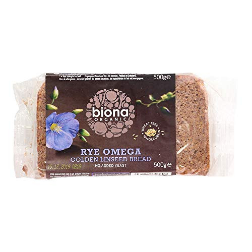 Biona Organic - Rye Bread - Omega 3 - Golden Linseed - 500g