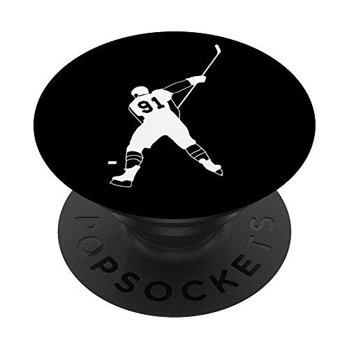 91, Number 91, Hockey player black background PopSockets PopGrip: Swappable Grip for Phones and Tablets 91, Number 91, Hockey player black background PopSockets PopGrip: Swappable Grip for Phones and Tablets