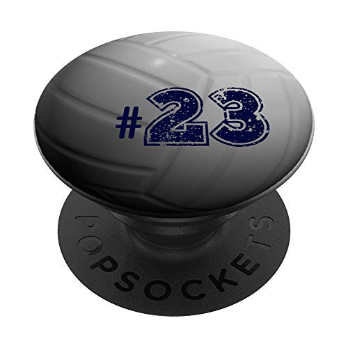 Volleyball 23, No 23 Player Number 23 Volleyball Team Gift PopSockets Grip and Stand for Phones and Tablets Volleyball 23, No 23 Player Number 23 Volleyball Team Gift PopSockets Grip and Stand for Phones and Tablets