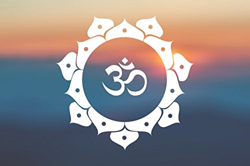 AK Wall Art Mandala Om Peace Yoga - Vinyl Decal - Car Phone Helmet - Select Size