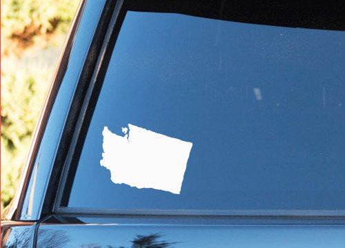 AK Wall Art Washington State Shape Native Local - Vinyl Decal - Car Phone Helmet - Select Size