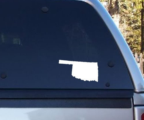 AK Wall Art Oklahoma State Shape Native Local - Vinyl Decal - Car Phone Helmet - Select Size