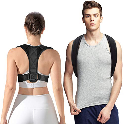Posture Corrector for Men and Women, Upper Back Brace for Posture Correction, Adjustable Shoulder Posture Brace Straightener Support Clavicle Chest Spinal Brace for Neck Shoulder Back Pain Relief