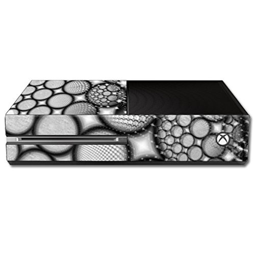 MightySkins Skin Compatible with Microsoft Xbox One Console wrap Sticker Skins Fractal Circles