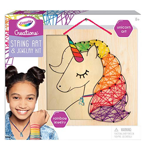Fashion Angels Crayola Creations Unicorn String Art  and  Necklace Kit