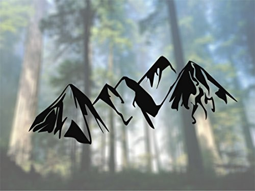 AK Wall Art Mountains - Vinyl Decal - Car Phone Helmet - Select Size