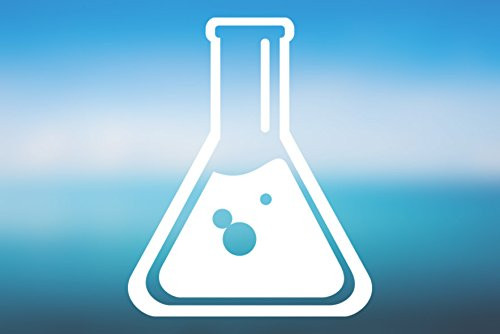 AK Wall Art Chemistry Science Beaker - Vinyl Decal - Car Phone Helmet - Select Size