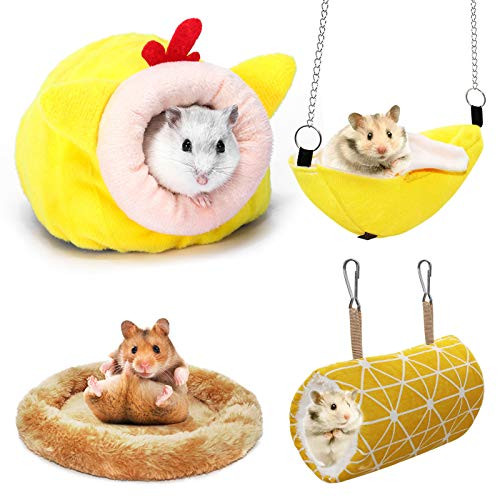 RYPET Hamster Bed Houses and Hideouts Small Animal Hamster Stuff Rat Cave Bed Cage Nest Accessories RYPET Hamster Bed Houses and Hideouts Small Animal Hamster Stuff Rat Cave Bed Cage Nest Accessories
