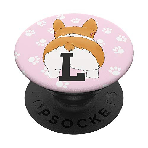 Corgi Butt gifts for Girls Pembroke Welsh Corgi Mom Letter L PopSockets Grip and Stand for Phones and Tablets Corgi Butt gifts for Girls Pembroke Welsh Corgi Mom Letter L PopSockets Grip and Stand for Phones and Tablets