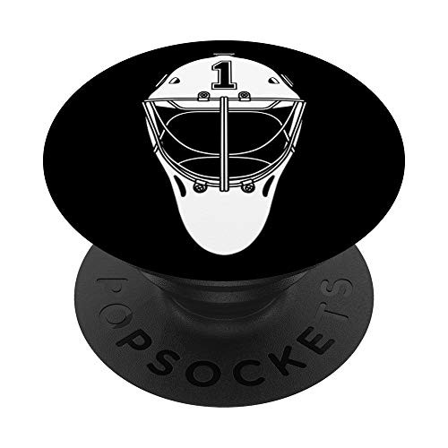 Hockey Goalie Mask Number 1 Ice Hockey Goaltender PopSockets Grip and Stand for Phones and Tablets Hockey Goalie Mask Number 1 Ice Hockey Goaltender PopSockets Grip and Stand for Phones and Tablets