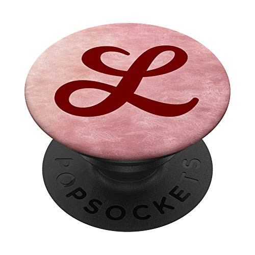 Letter L Initial Monogram PopSockets Grip and Stand for Phones and Tablets