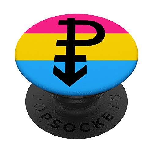 Pansexual Pride Pop Socket - Pan sexual Flag Symbol PopSockets PopGrip: Swappable Grip for Phones  and  Tablets