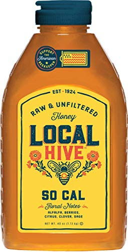 Local Hive from L.R Rice, Raw Honey, Pure and Unfiltered, Local Southern California Beekeepers, 40oz