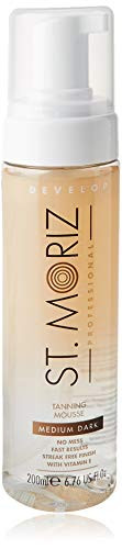 St. Moriz Professional Clear Self Tanning Mousse, 200ml, Medium