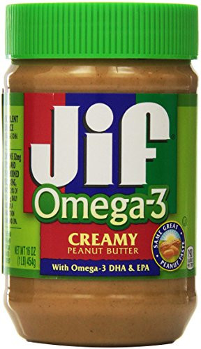 Jif Omega-3 Creamy Peanut Butter - 16 oz