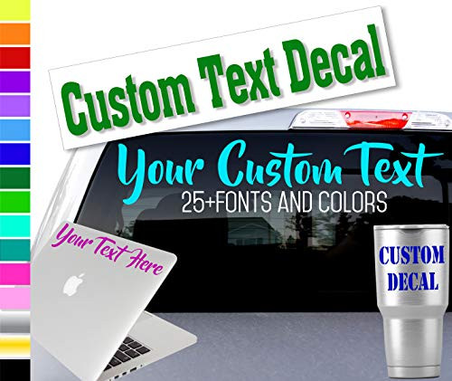 Custom Word Name Decal Sticker for Yeti RTIC Tumbler Cup, Laptop, Phones, and Vehicles Custom Word Name Decal Sticker for Yeti RTIC Tumbler Cup, Laptop, Phones, and Vehicles
