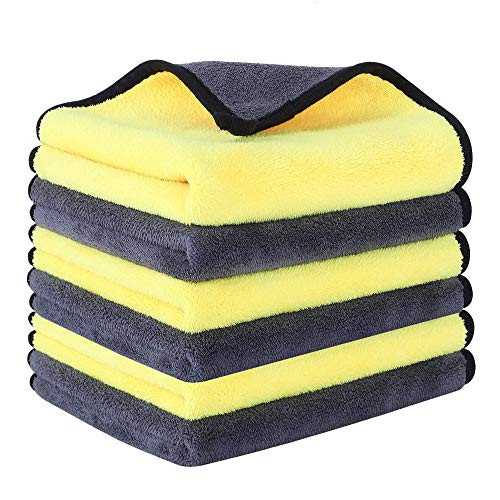 Multipurpose Plush Microfiber Cleaning Cloths Towel for Household and Car Washing, Drying, Detailing 600GSM,6 Pack 16 x 16inches Multipurpose Plush Microfiber Cleaning Cloths Towel for Household and Car Washing, Drying, Detailing 600GSM,6 Pack 16 x 16inches
