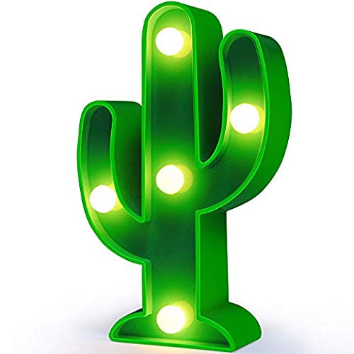 Cactus Unicorn Cactus Light Mini Cactus Lamp Cactus Party Decorations Cactus Wall Decor Cute Cactus Night Table Lamp for Kids' Room, Bedroom, Gift, Party, Home Decorations (Mini Green Cactus)