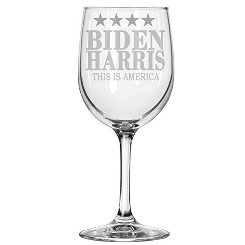 Alankathy Mugs Joe Biden Harris President United States of America USA US Wine Glass Democratic Party (11 OZ WINE GLASS)