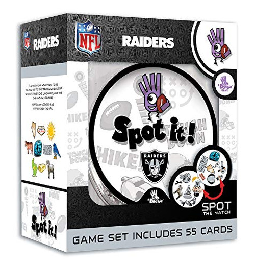 MasterPieces NFL Las Vegas Raiders Spot It Card Game, Team Colors, One Size MasterPieces NFL Las Vegas Raiders Spot It Card Game, Team Colors, One Size
