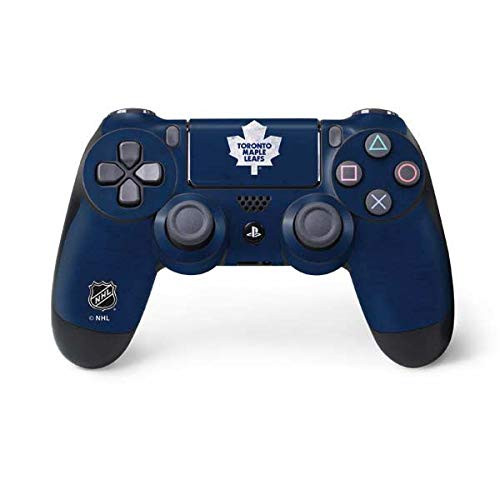 Skinit Decal Gaming Skin for PS4 Controller - Officially Licensed NHL Toronto Maple Leafs Distressed Design
