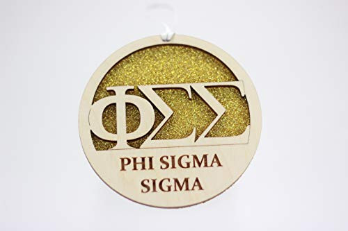 Sorority Shop Phi Sigma Sigma - Laser Carved Greek Letter Ornament - 3" Round