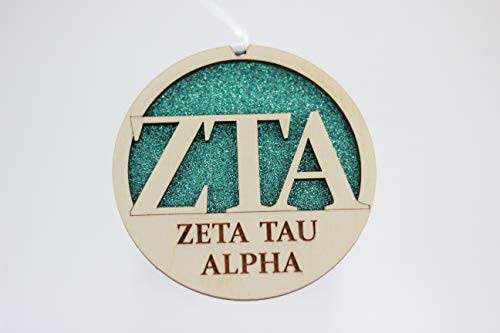 Sorority Shop Zeta Tau Alpha - Laser Carved Greek Letter Ornament - 3" Round