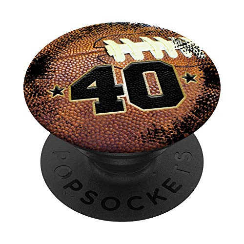 American Football Jersey Number 40 forty PopSockets PopGrip: Swappable Grip for Phones  and  Tablets