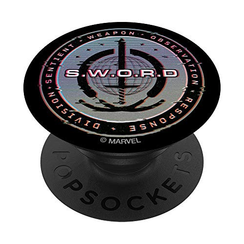 Marvel WandaVision S.W.O.R.D. Force Field PopSockets PopGrip: Swappable Grip for Phones  and  Tablets
