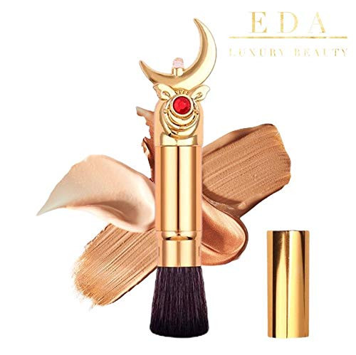 EDA LUXURY BEAUTY ROYAL GOLD KABUKI FACE MAKEUP BRUSH With Cover Foundation Brush Blending Blush Bronzer Contour Highlighter Powder Best Vegan Retractable Makeup Brush EDA LUXURY BEAUTY ROYAL GOLD KABUKI FACE MAKEUP BRUSH With Cover Foundation Brush Blending Blush Bronzer Contour Highlighter Powder Best Vegan Retractable Makeup Brush