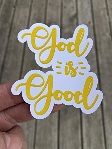 God Is Good Sticker, Laptop Sticker, Water Bottle Sticker, Phone Sticker, Window Sticker, God Sticker, Faith Sticker
