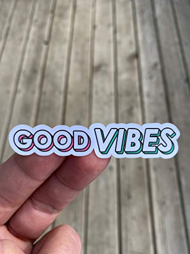 Good Vibes Sticker, Laptop Sticker, Water Bottle Sticker, Phone Sticker, Window Sticker, Groovy Sticker, Karma Sticker, Positivity Sticker