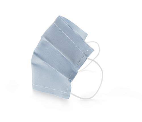 2 Pack ROLL DRAP Reusable 100 percent Cotton Kids Face Masks, Cotton Double Layer Washable Face Mask, Breathable Reusable Face Mask (6-9 years, blue)