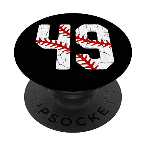 Baseball Player Jersey Number 49 49 Proud Baseball MOM DAD PopSockets Grip and Stand for Phones and Tablets Baseball Player Jersey Number 49 49 Proud Baseball MOM DAD PopSockets Grip and Stand for Phones and Tablets